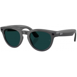 Умные очки Ray-Ban Meta* Headliner Gen 2 Shiny Asteroid Grey, Фотохромные линзы Clear to Emerald Transitions (RW4013), размер M